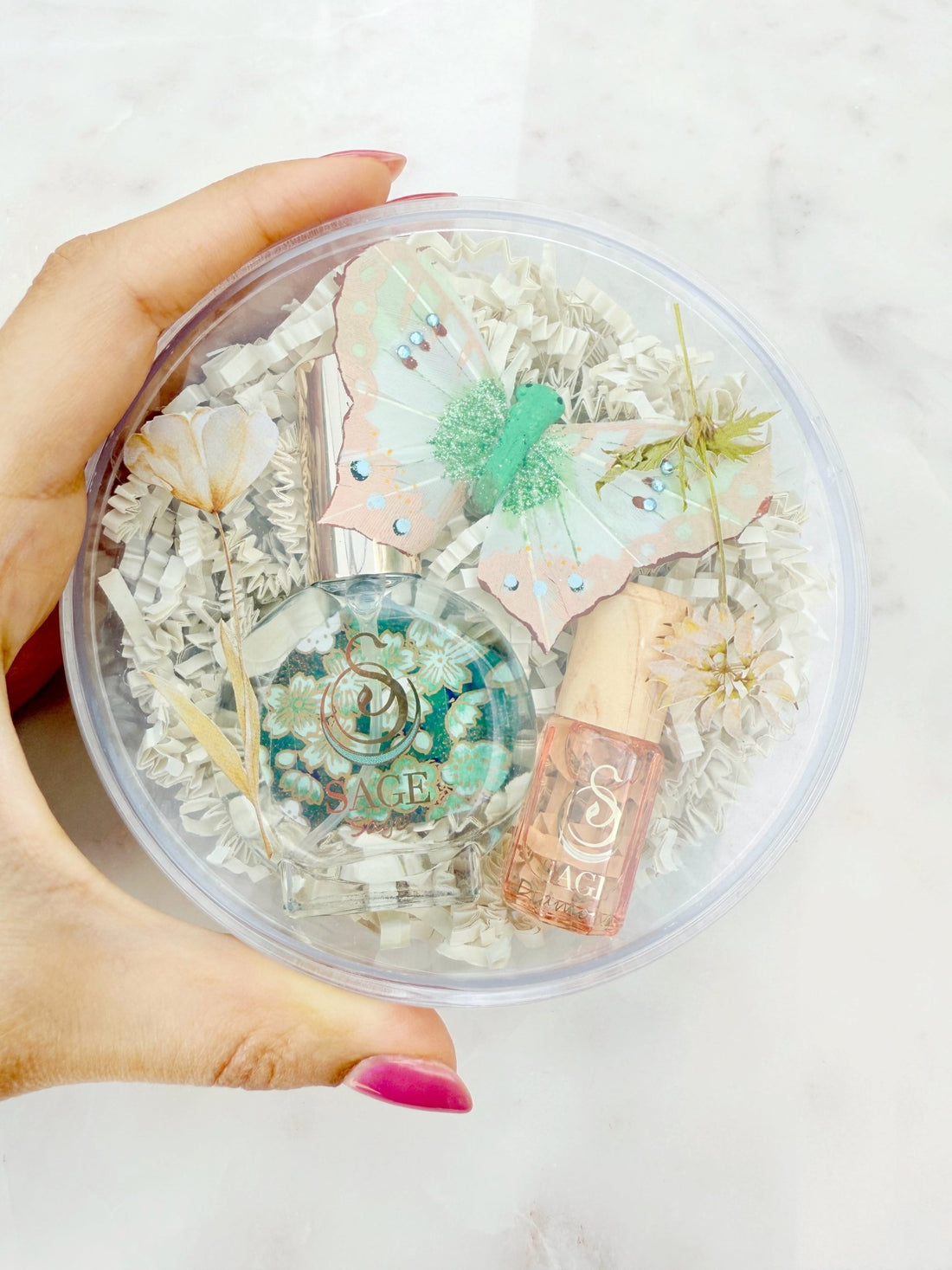 Secret Garden Botanical Discovery Set ~ Sage 1/2 oz Organic Eau de Toilette Mini &amp; Diamond 3mL Organic Perfume Oil Mini Extract Roll - On by Sage - The Sage Lifestyle