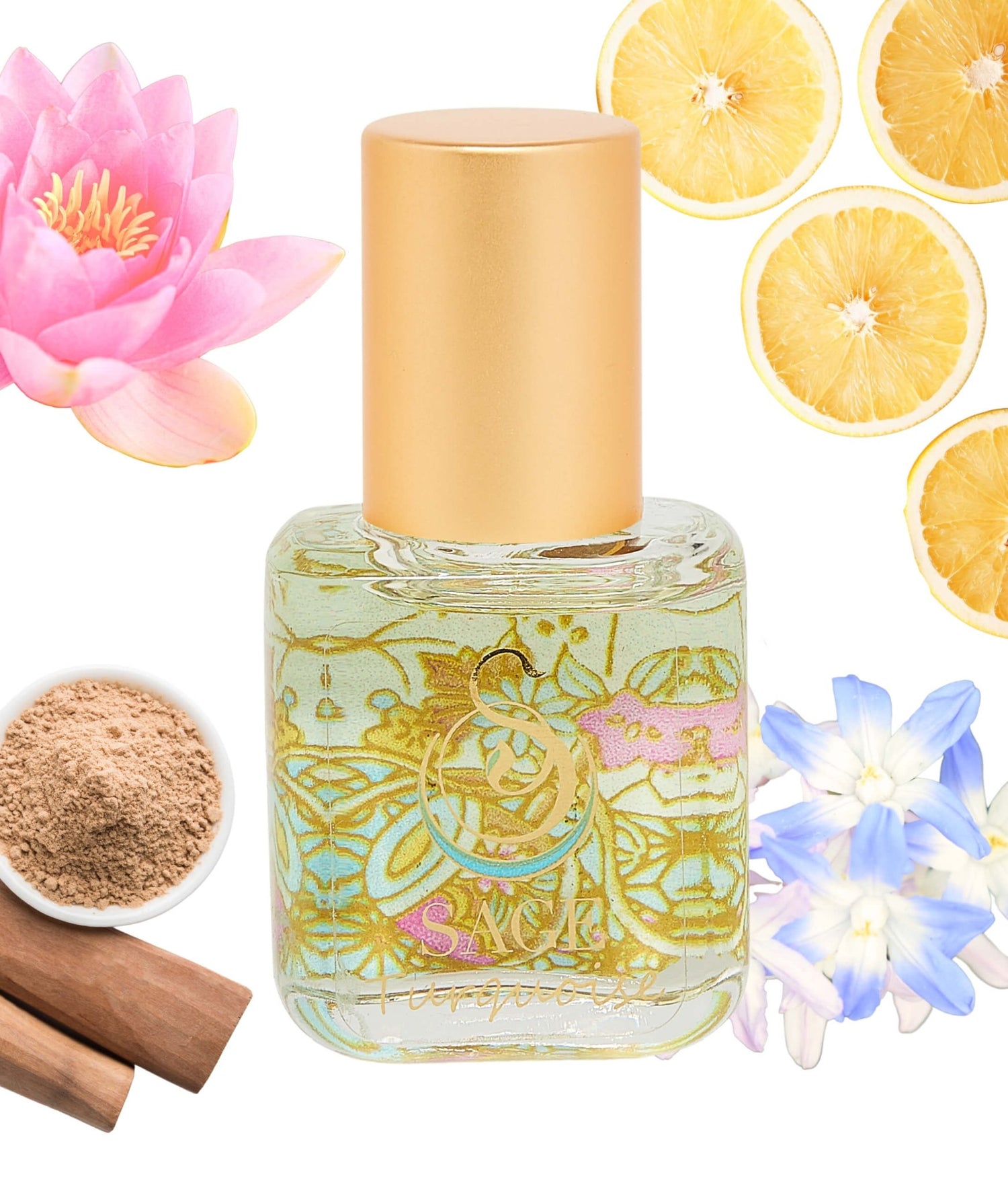 Turquoise Organic 1/4 oz Perfume Oil Extract Roll - On by Sage - The Sage Lifestyle