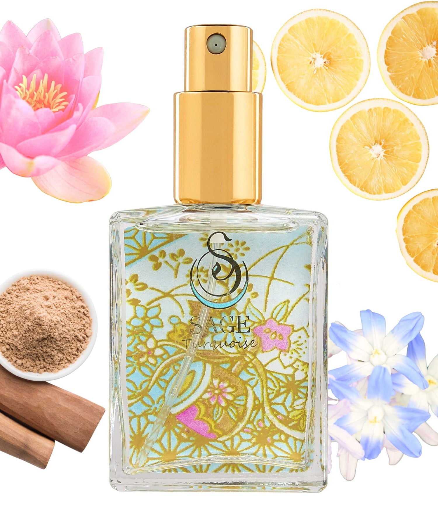 Turquoise Organic 2oz Perfume Eau de Toilette by Sage - The Sage Lifestyle