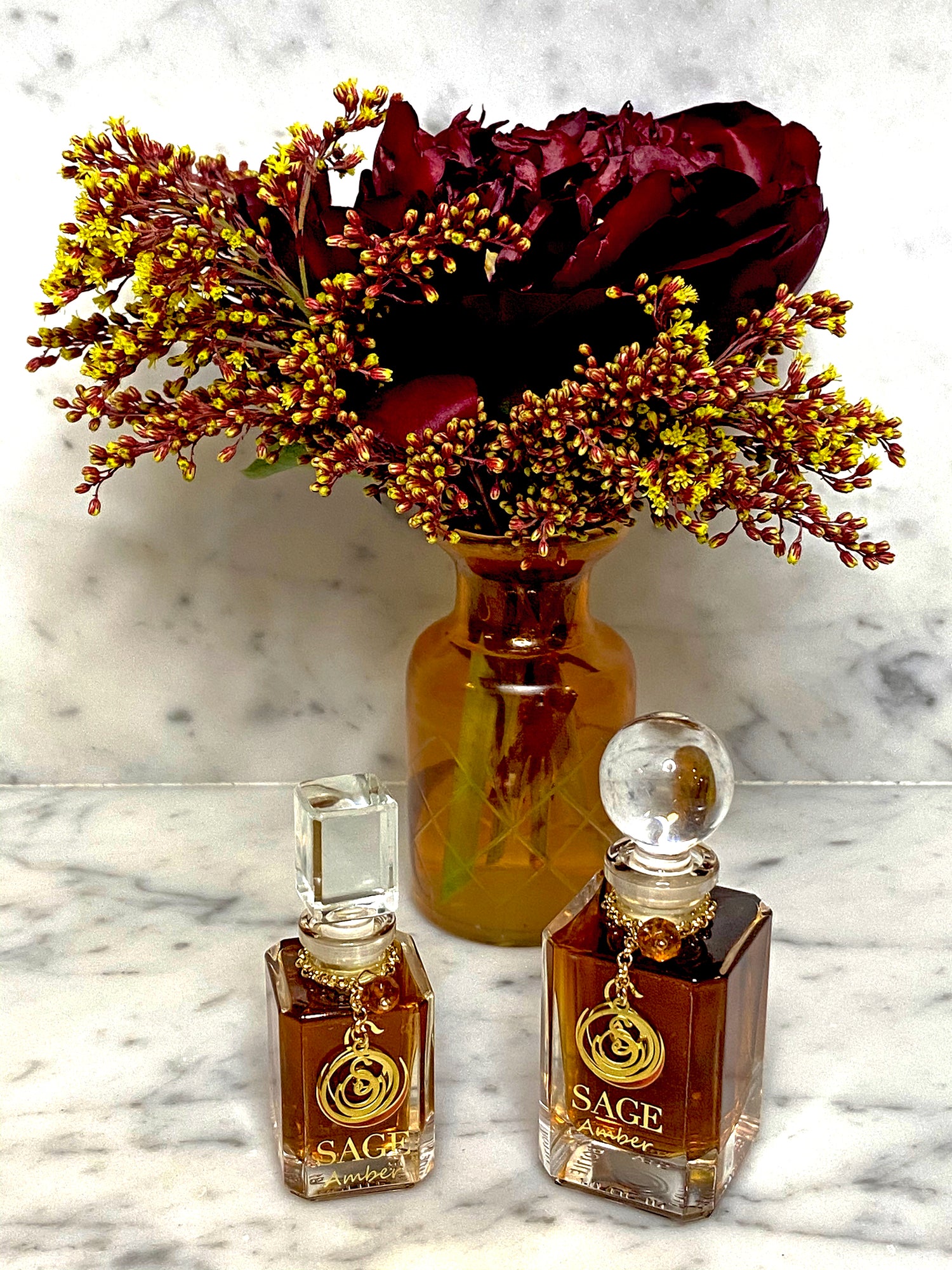 Amber Vanity Bottle by Sage, Pure Perfume Oil - The Sage Lifestyle