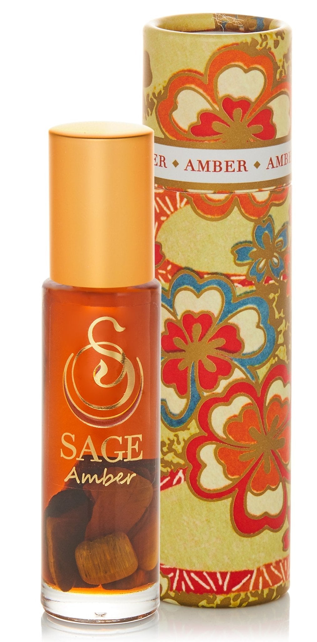 Amber 1/4 oz Gemstone Perfume Oil Roll-On by Sage - The Sage Lifestyle