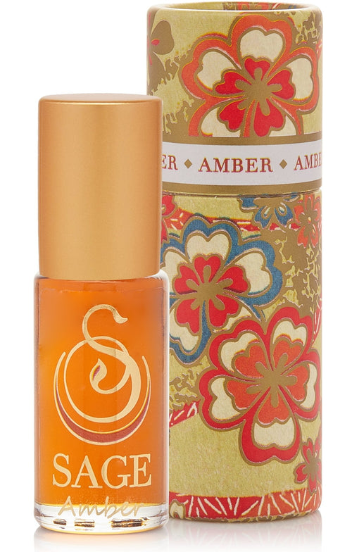 Amber Gemstone Perfume Oil Roll-On by Sage - The Sage Lifestyle