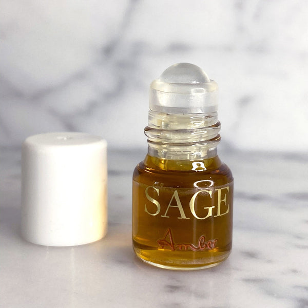 Amber Perfume Oil Mini Rollie by Sage - The Sage Lifestyle
