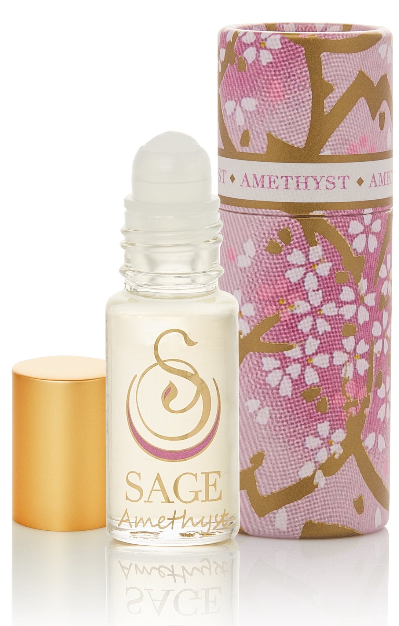 Amethyst Gemstone Perfume Oil Roll-On by Sage - The Sage Lifestyle