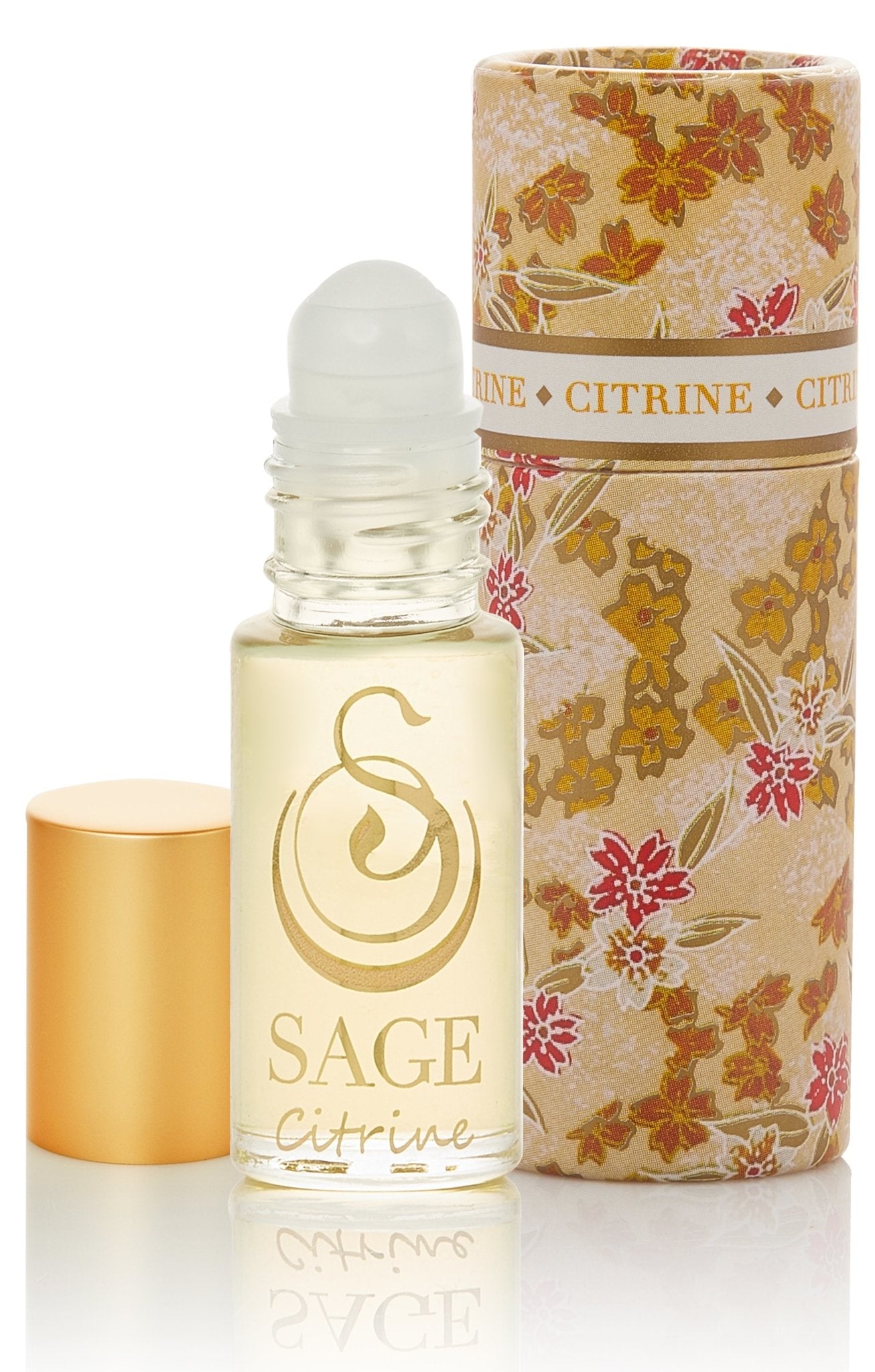 Citrine Gemstone Perfume Oil Roll-On by Sage - The Sage Lifestyle