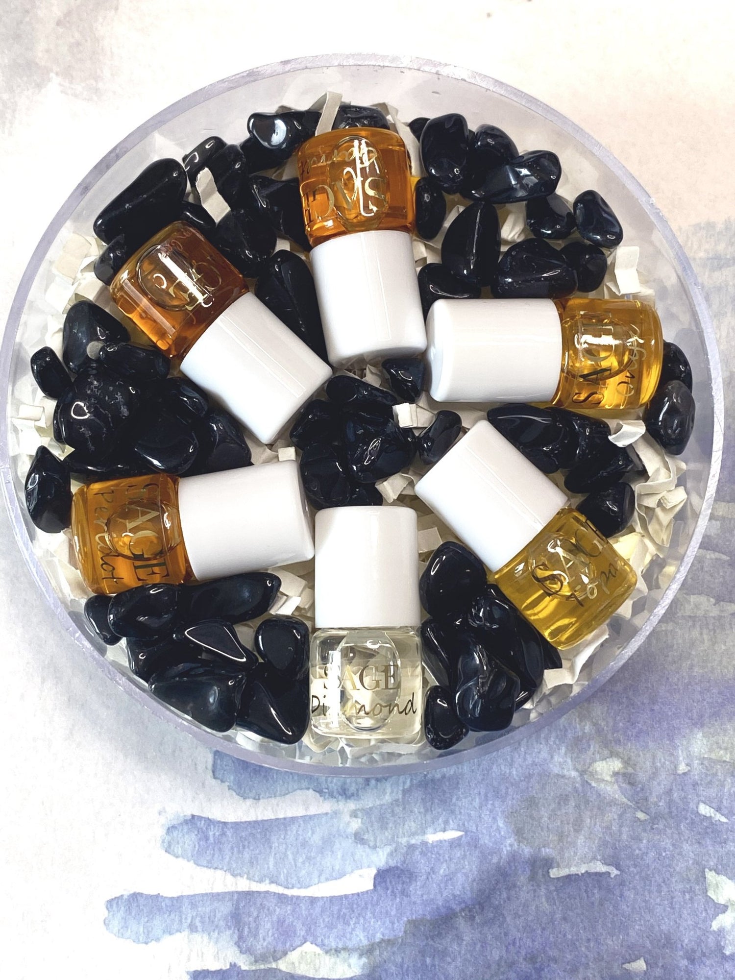 Darker Gemstone Palette Perfume Oils Mini Rollies by Sage - The Sage Lifestyle