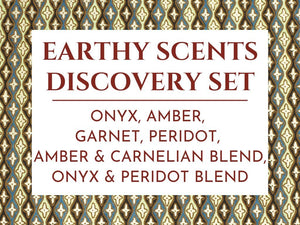 Earthy Perfume Oil Discovery set with 6 fragrances by Sage- Vegan, Gender-Neutral Cruelty Free, travel size