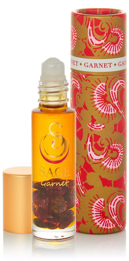 Garnet 1/4 oz Gemstone Perfume Oil Roll-On by Sage - The Sage Lifestyle