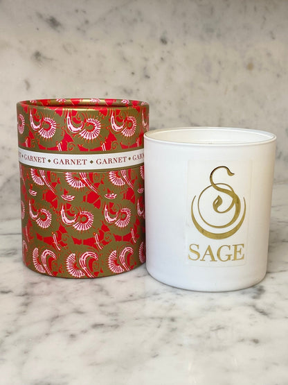 Garnet 8 oz Luxury Candle by Sage - The Sage Lifestyle