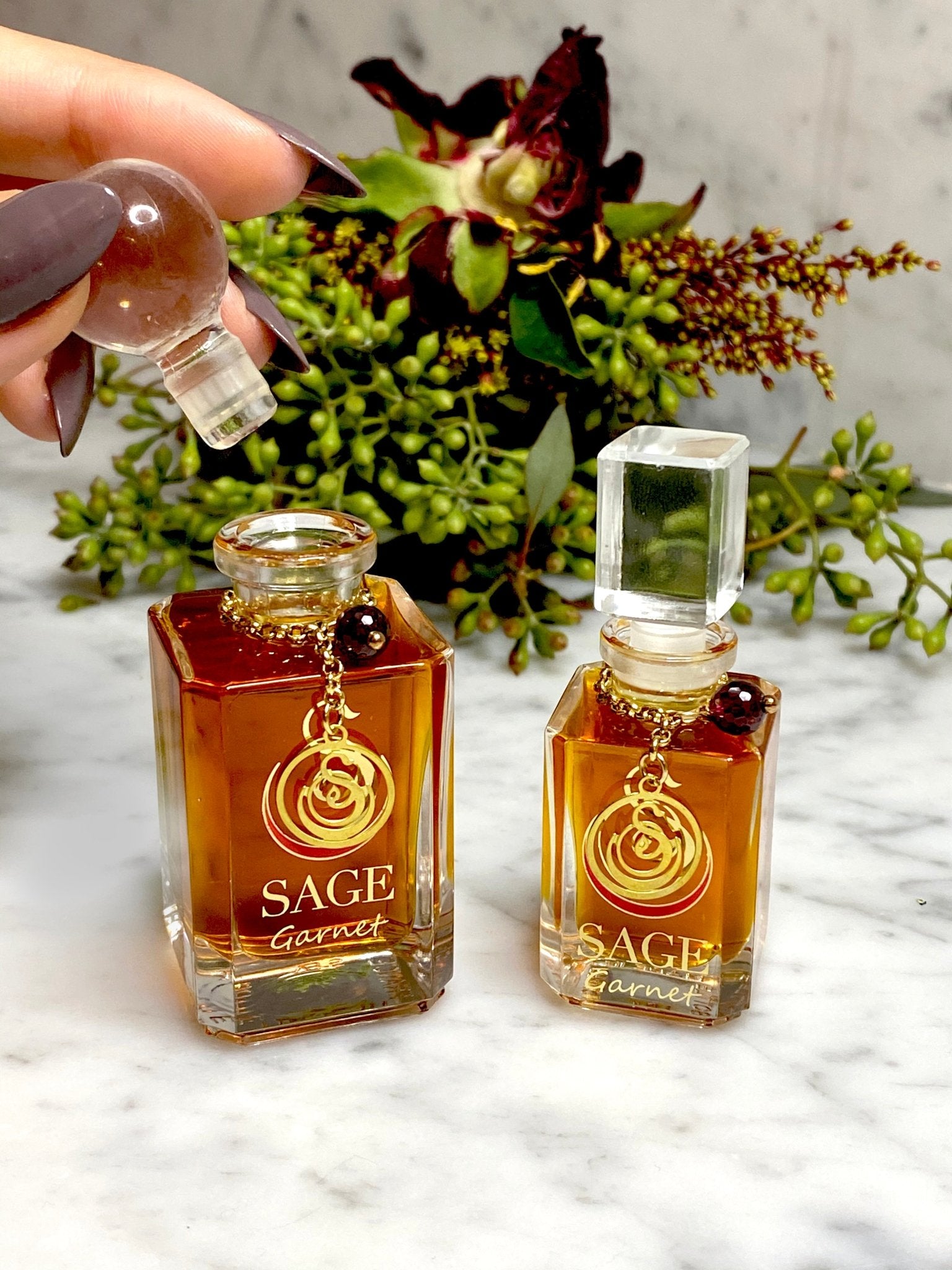 Garnet Vanity Bottle by Sage, Pure Perfume Oil - The Sage Lifestyle