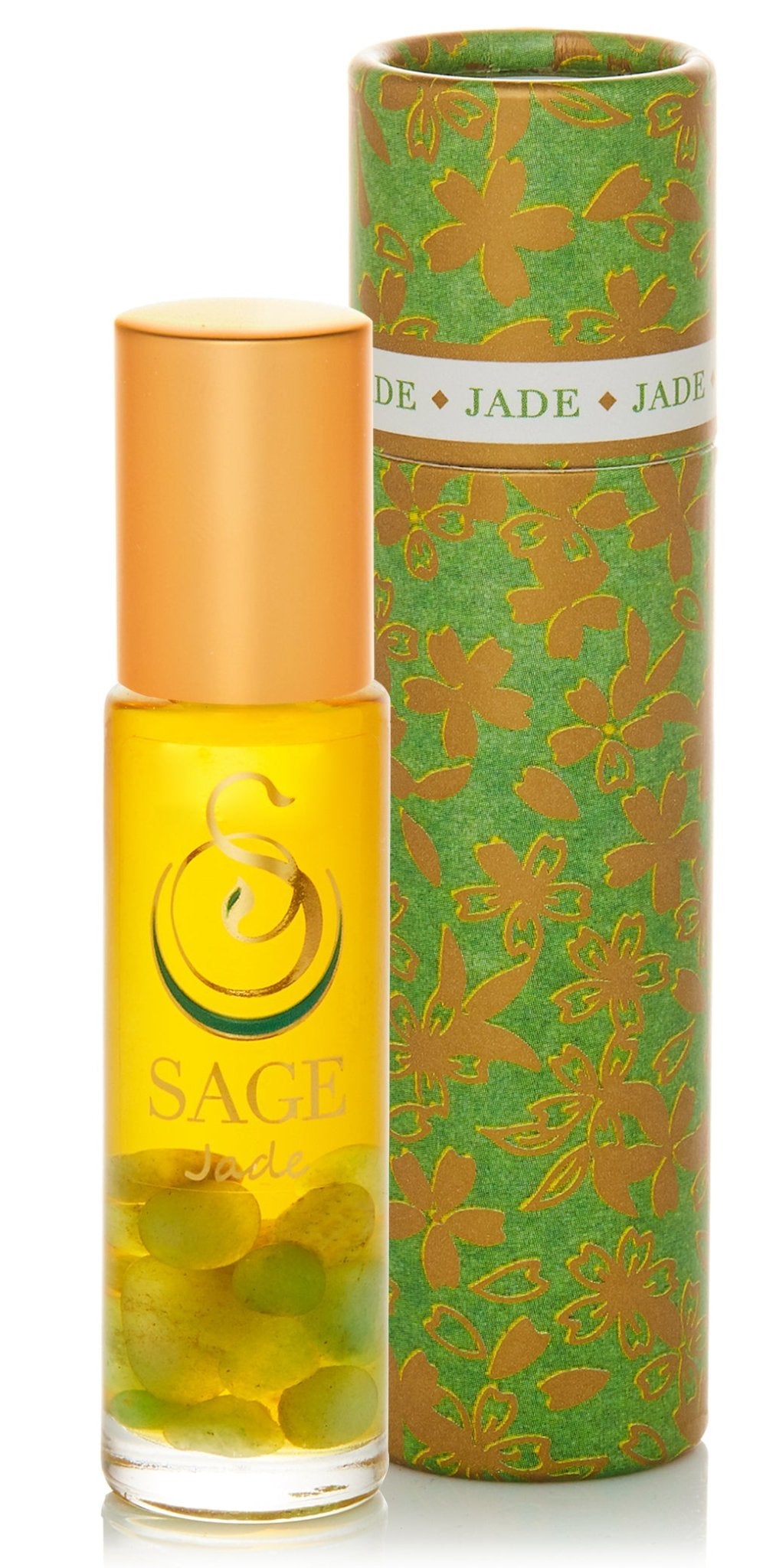 Jade 1/4 oz Gemstone Perfume Oil Roll-On by Sage - The Sage Lifestyle