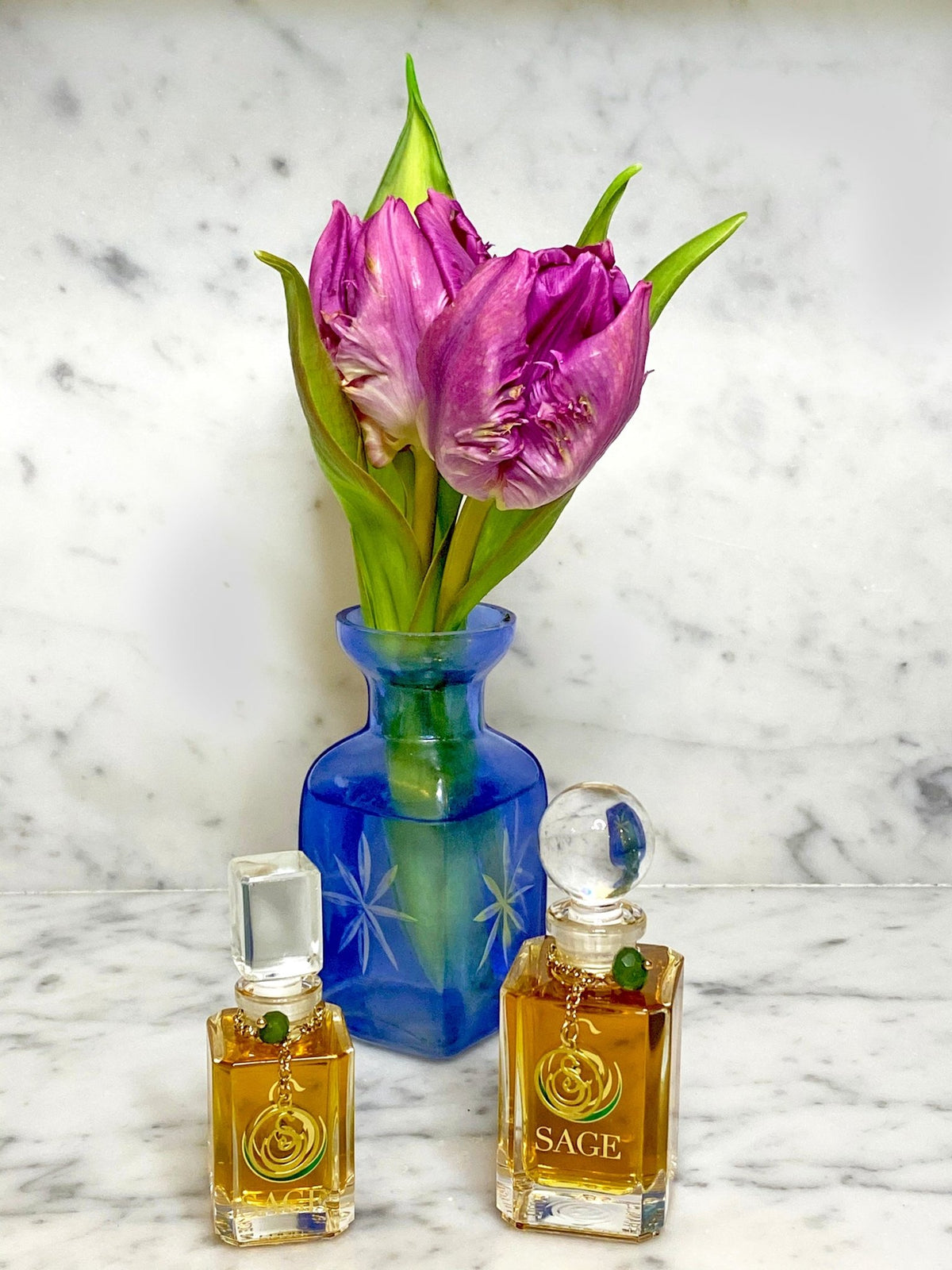 Jade Vanity Bottle by Sage, Pure Perfume Oil - The Sage Lifestyle