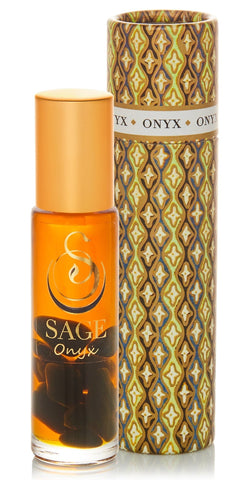 Onyx 1/4oz Gemstone Perfume Oil Roll-On by Sage - The Sage Lifestyle