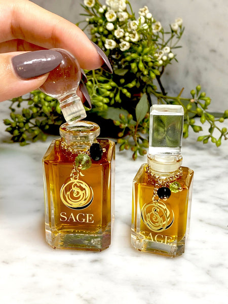 Onyx & Peridot Blend Vanity Bottle by Sage, Pure Perfume Oil - The Sage Lifestyle