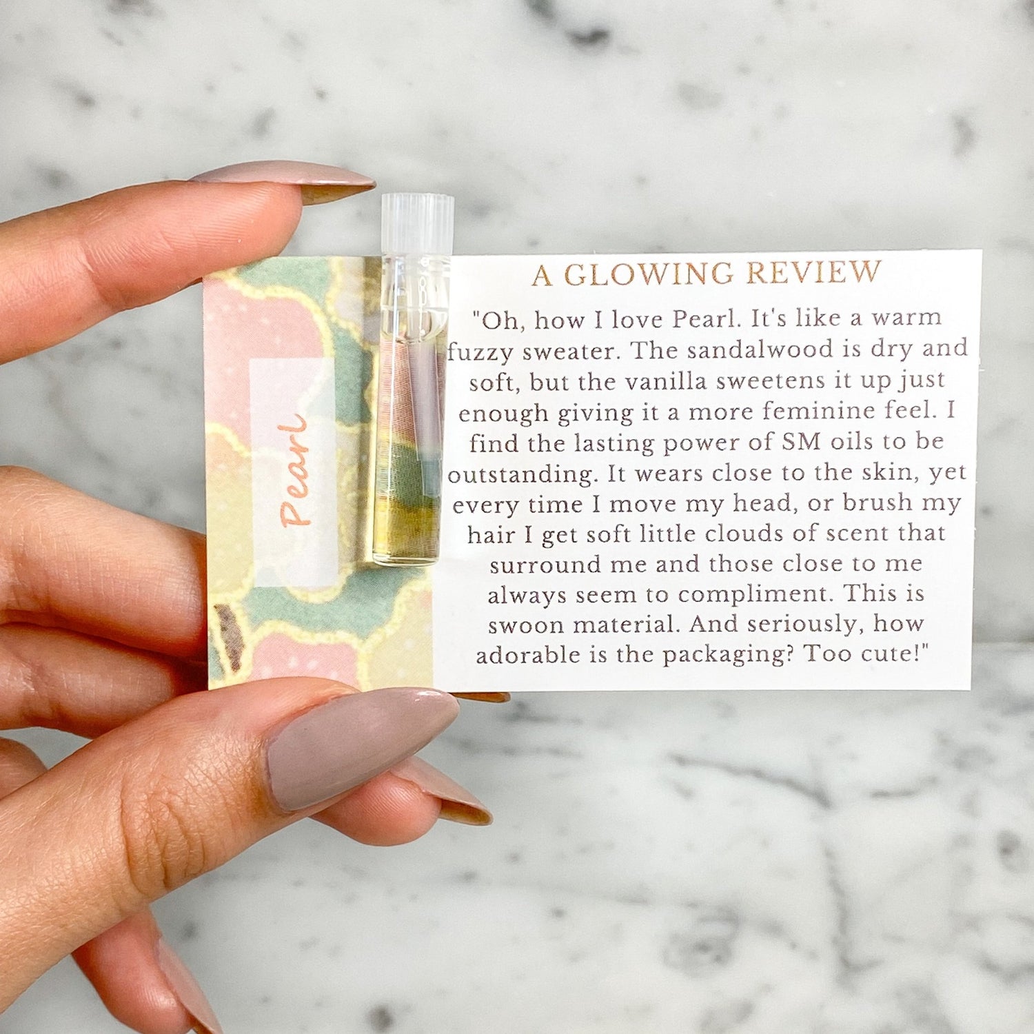 perfume review sample