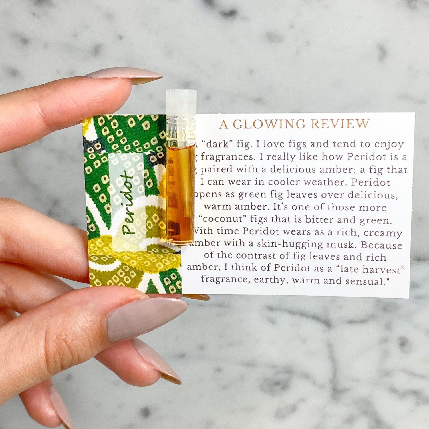 Peridot Perfume Oil Sample by Sage - The Sage Lifestyle