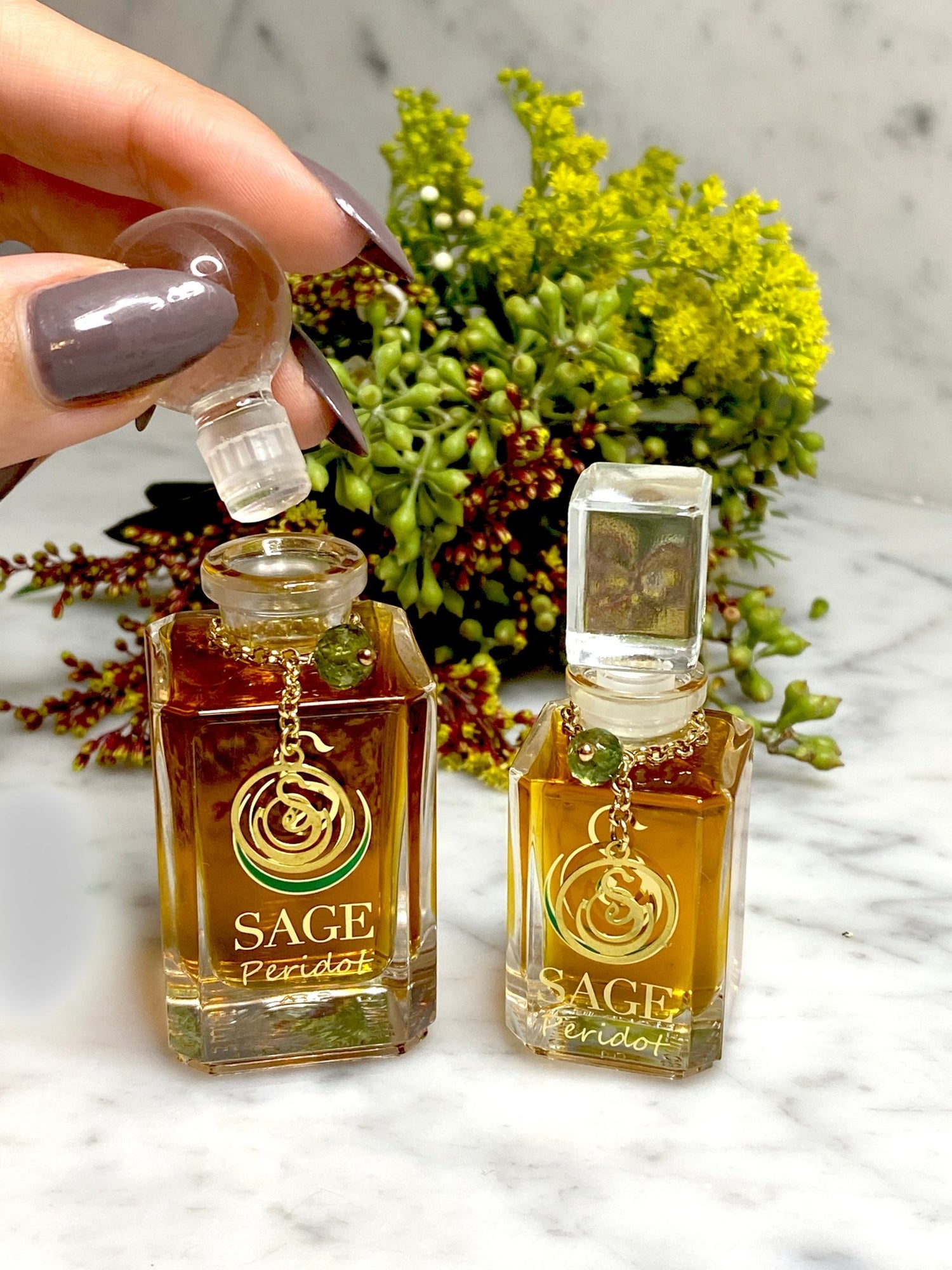 Peridot Vanity Bottle by Sage, Pure Perfume Oil - The Sage Lifestyle