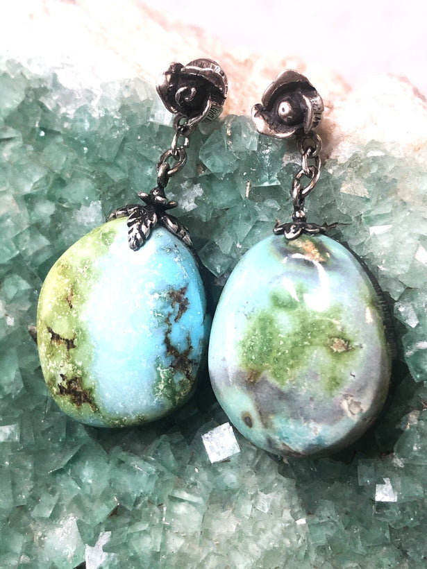 One of a Kind Silver Earrings by Sage