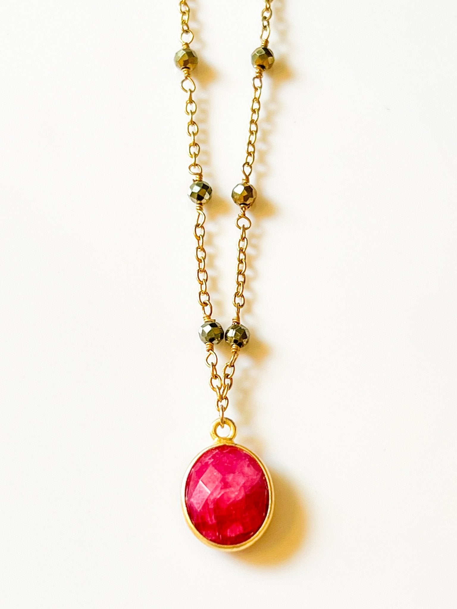 Ruby charm hotsell for necklace