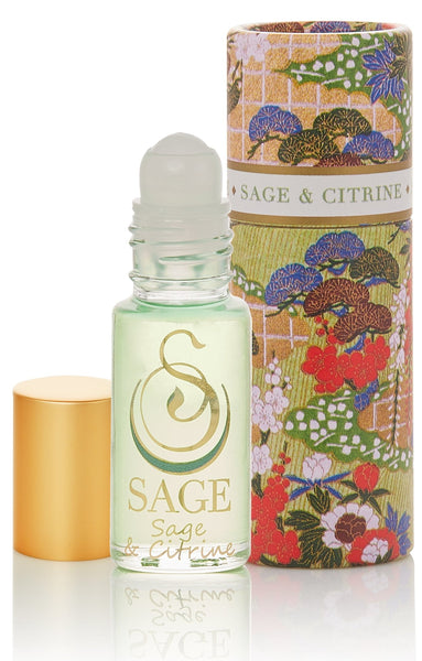 Sage & Citrine Blend Gemstone Perfume Oil Roll-On by Sage - The Sage Lifestyle