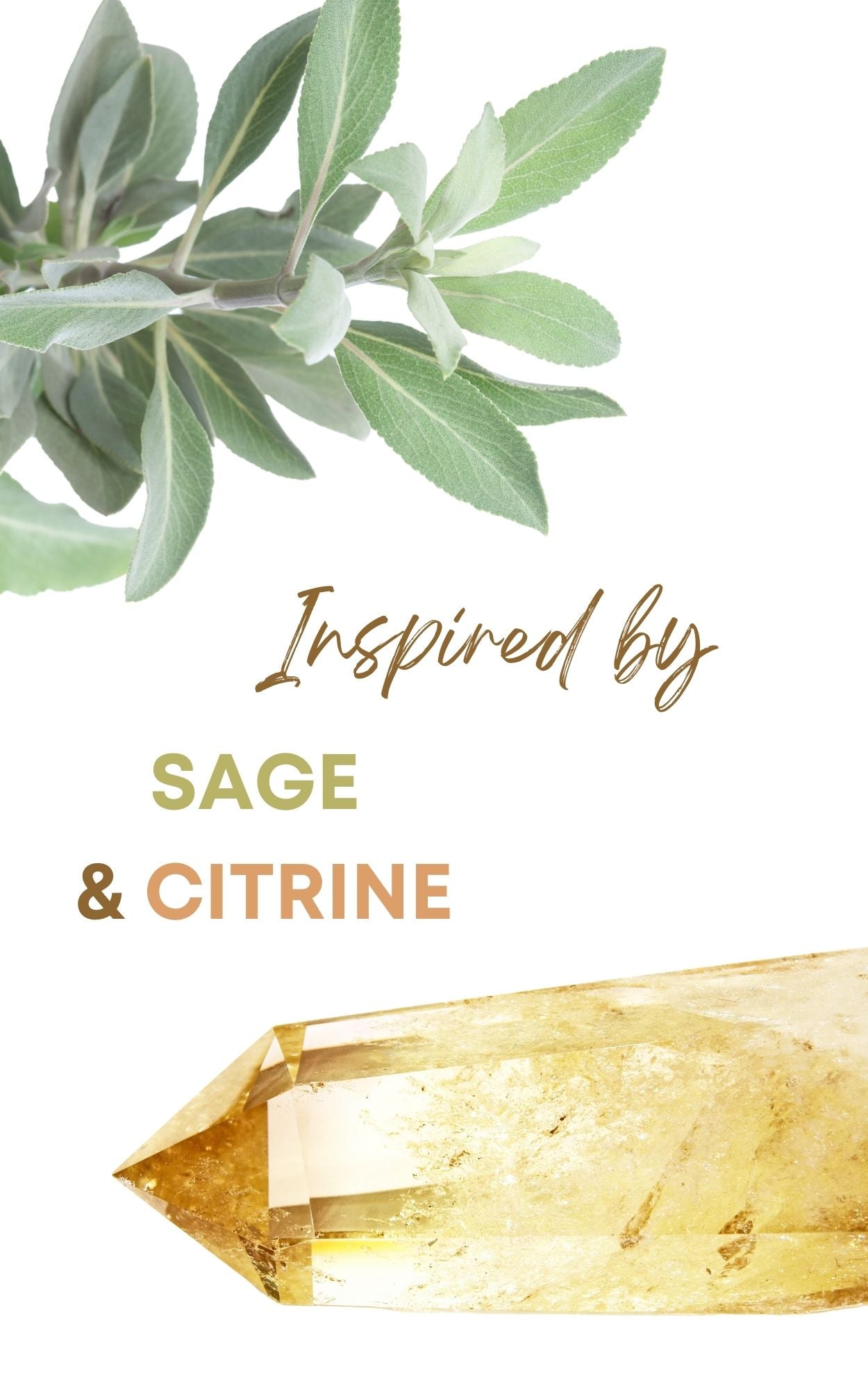 Sage &amp; Citrine Blend Gemstone Perfume Oil Roll-On by Sage - The Sage Lifestyle