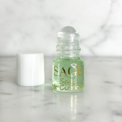 Sage &amp; Citrine Blend Perfume Oil Mini Rollie by Sage - The Sage Lifestyle