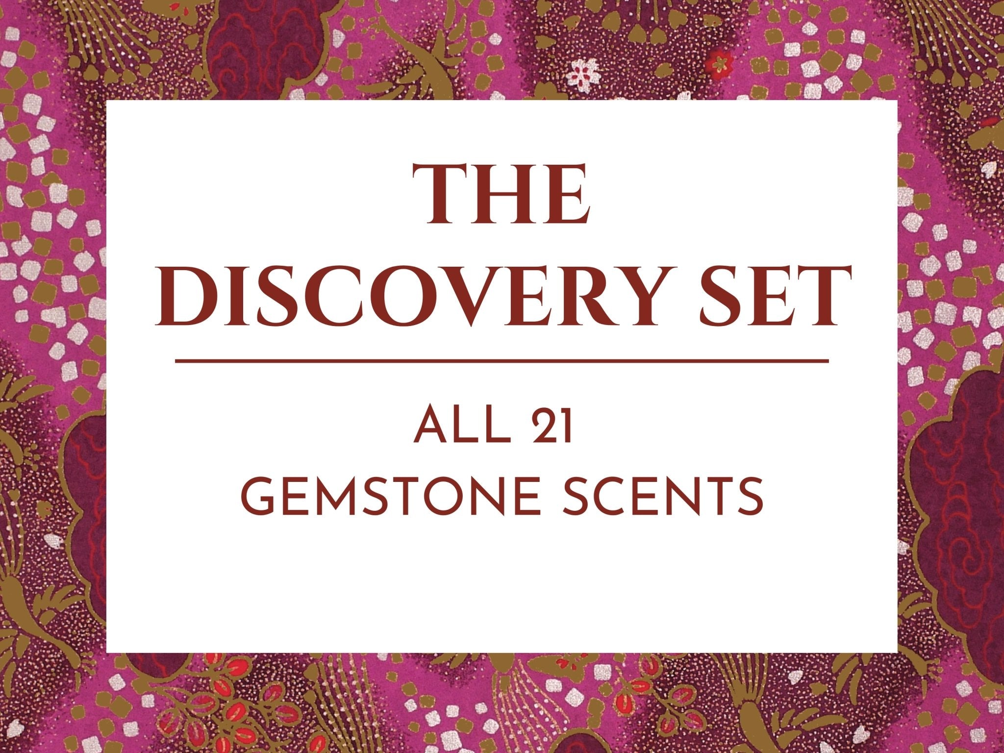 The Perfume Oil Discovery set: includes all 21 gemstone scents by Sage- Vegan, Gender-Neutral, Cruelty-Free, travel sizes
