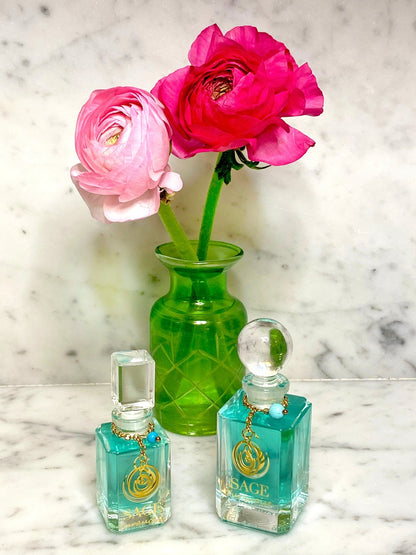 Turquoise Vanity Bottle by Sage, Pure Perfume Oil - The Sage Lifestyle